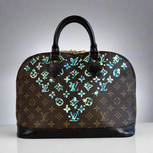 Hand painted Louis Vuitton Bag