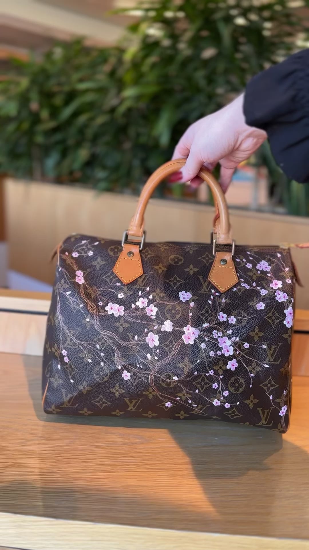 Green Handbag, Shoulder Bag, Evening Bag, Japanese Flower