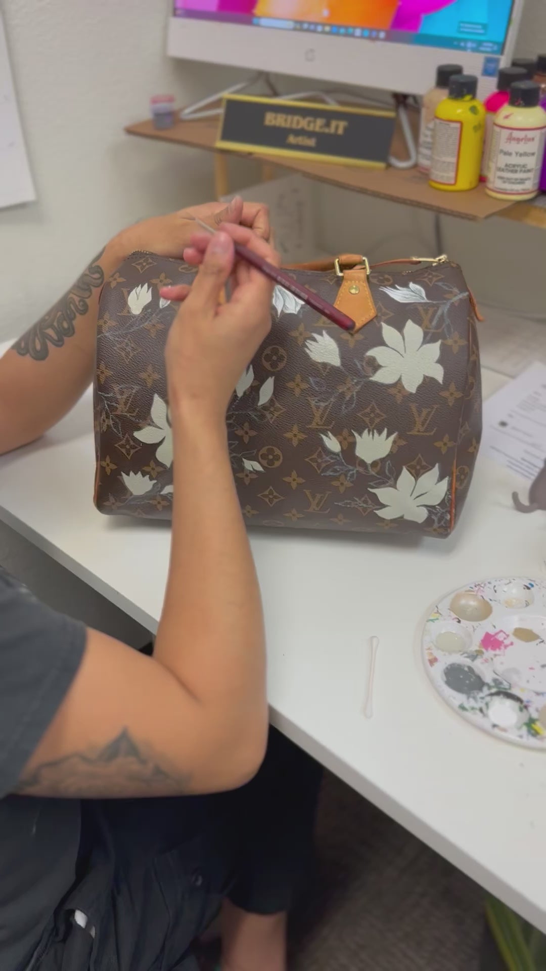 Louis Vuitton Hand-Painted - Elegance Standard – New Vintage Handbags