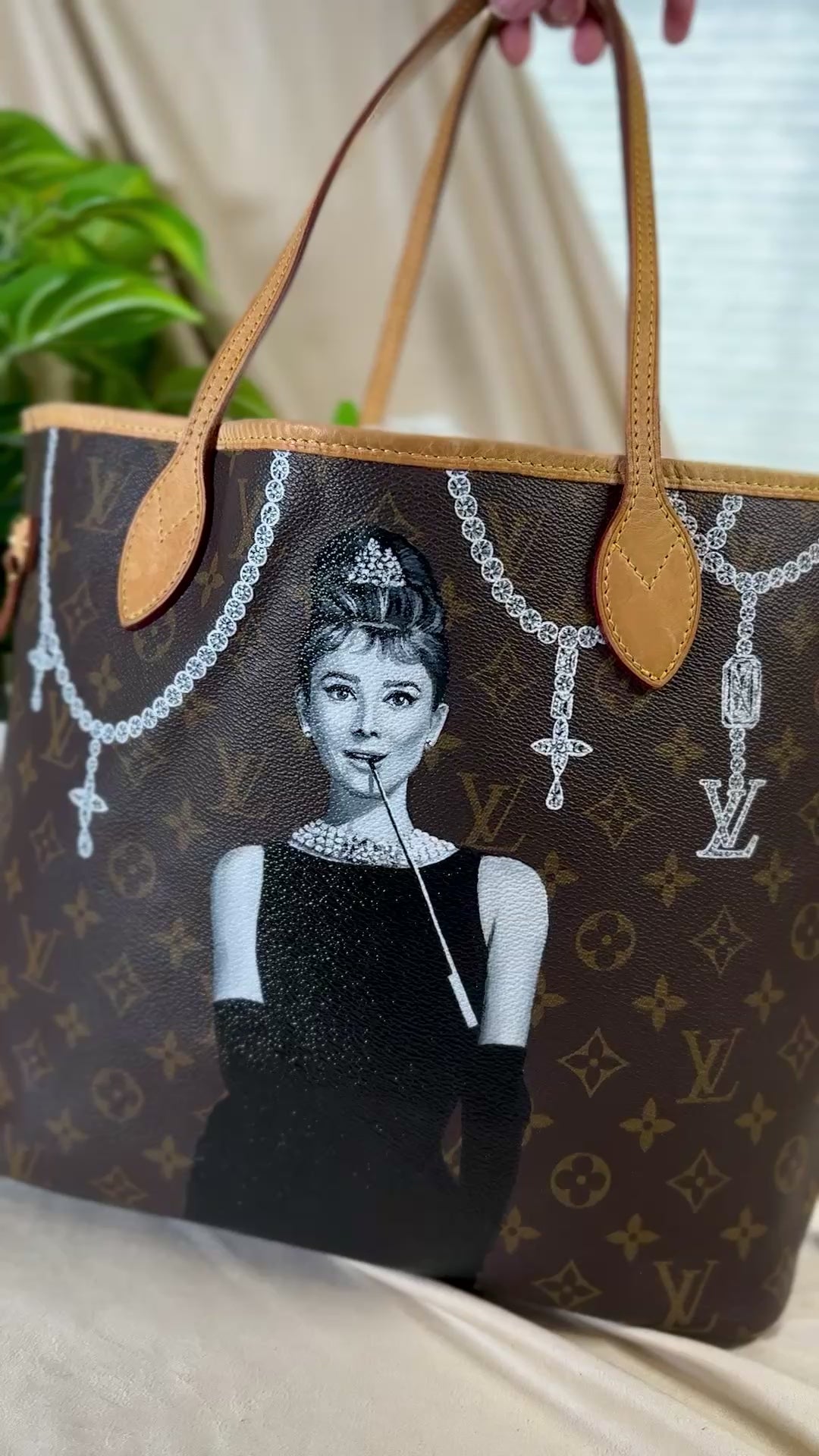 Louis Vuitton Neverfull Custom Painted – New Vintage Handbags