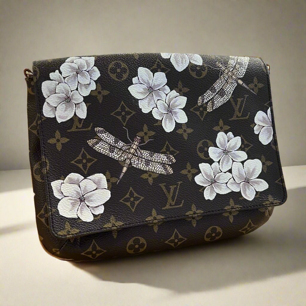 Hand painted Louis Vuitton Bag