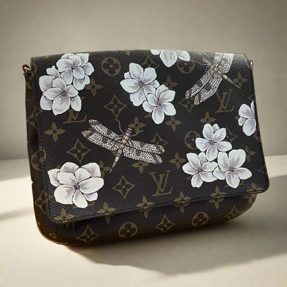 Hand painted Louis Vuitton Bag
