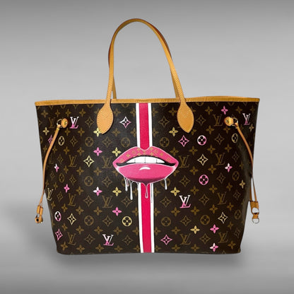 Hand painted Louis Vuitton Bag