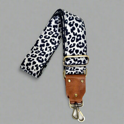 Snow Leopard Handbag Strap Strap by New Vintage