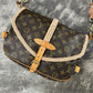 Hand Laced, Preloved Louis Vuitton Saumur 30 - "Clean and Simple Artwork" Artwork Bag by New Vintage